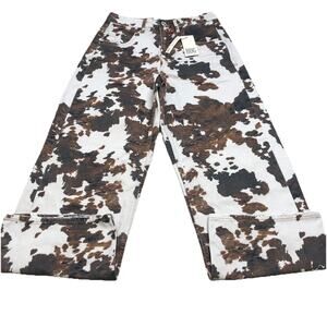 BDG Urban Outfitters Jaya Baggy Cow Print Wide Leg Jeans Low Rise Y2K 26x32